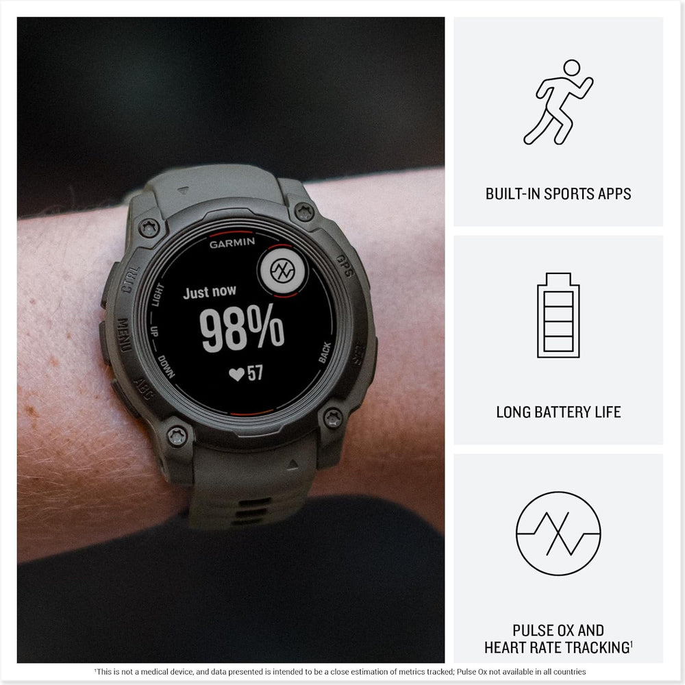 Garmin Instinct E Infographic