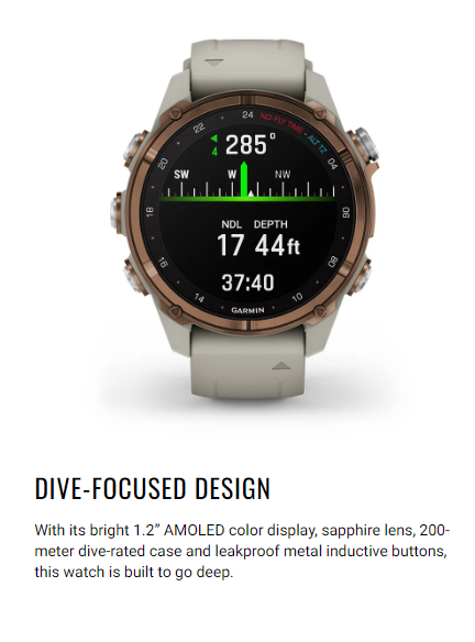 Garmin Descent Mk3i Watch-Style Dive Computer