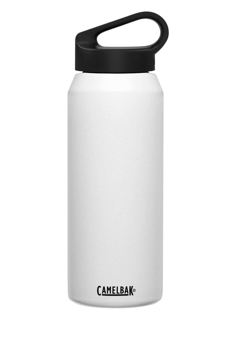Camelbak Carry Cap 32 oz Bottle, Insulated Stainless Steel Water Bottles Camelbak White