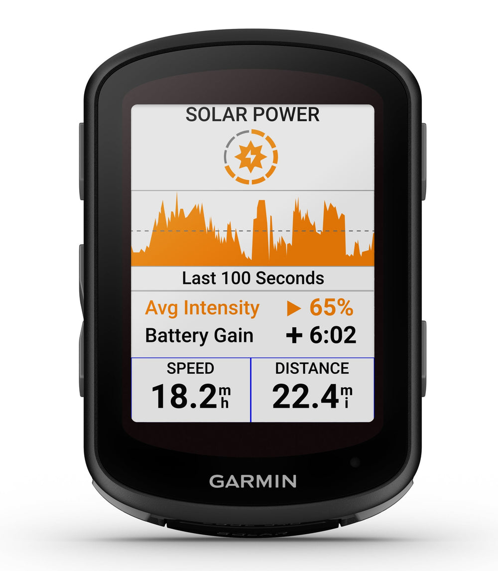 Front view of the Garmin Edge 540 GPS Cycling Computer Solar Edition