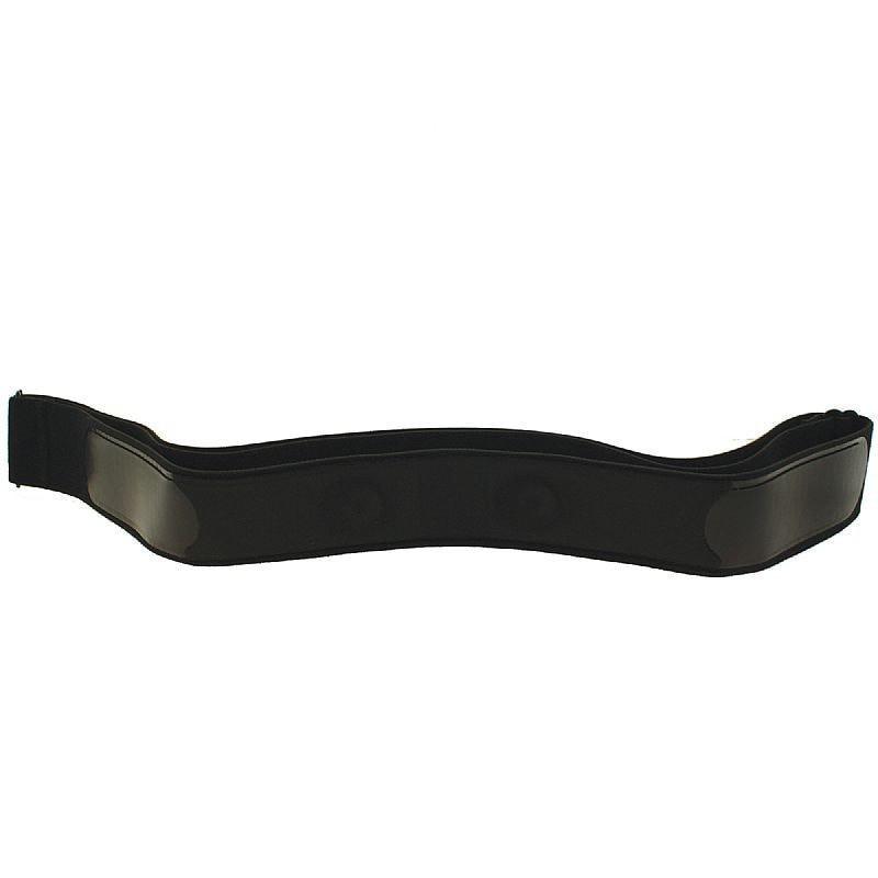 View of the inner side of the soft strap showing the conductive strip.