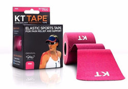 KT TAPE Cotton Elastic Kinesiology Tape  20 Pre-Cut 10 Inch Strips Sports Therapy KT Tape Pink  