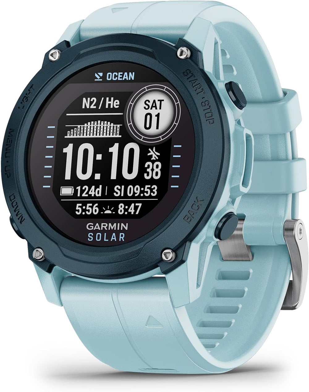 Garmin Descent G1 Diving GPS Smartwatch Success in Solar Ocean Edition Azure