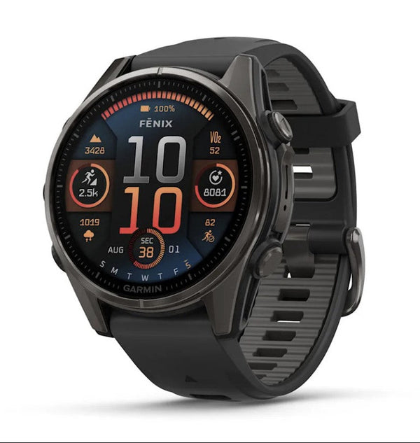 Garmin fenix 8 AMOLED Edition Outdoor GPS Watch in carbon gray 43 mm