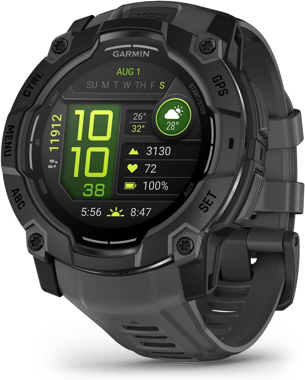 ナビゲーター  アイシービーエム Garmin Instinct 3 Rugged Outdoor GPS Smartwatch