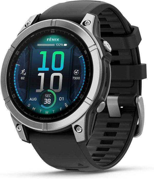 Garmin fenix E AMOLED Outdoor GPS Watch in stainless steel