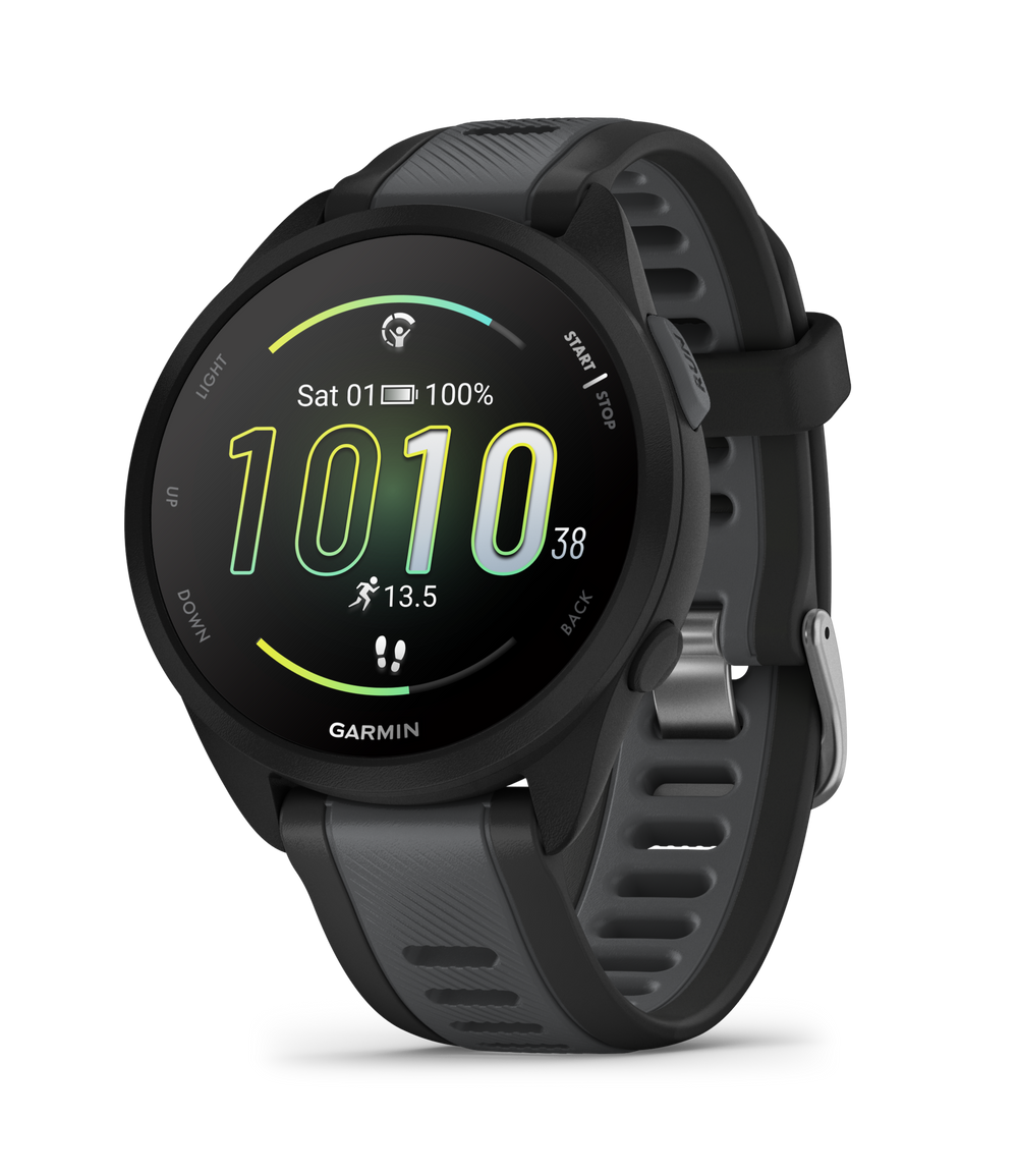 Garmin Forerunner 165 GPS Running Watch in Black/Slate Non-Music Edition