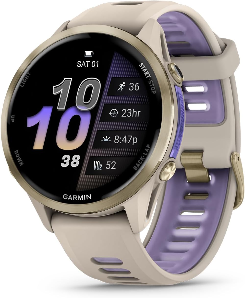Garmin Forerunner 970 GPS Smartwatch French Gray/Indigo 