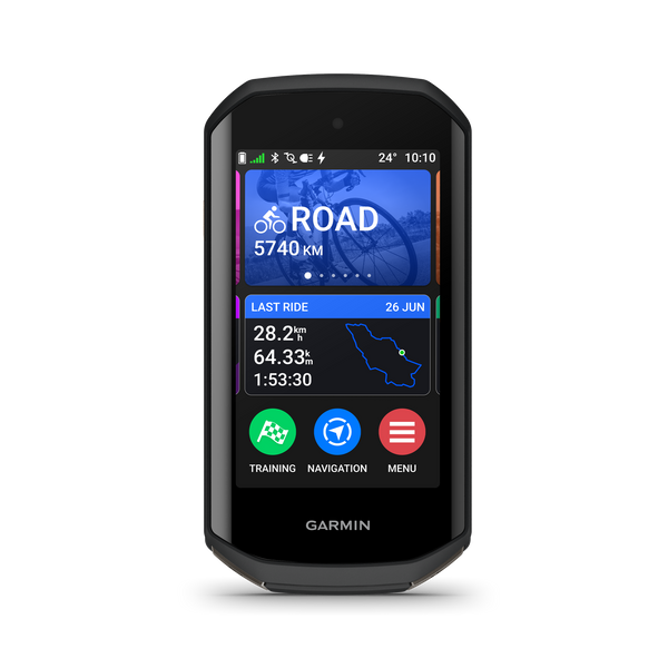 Front view of Garmin Edge 1050 GPS Bike Compute