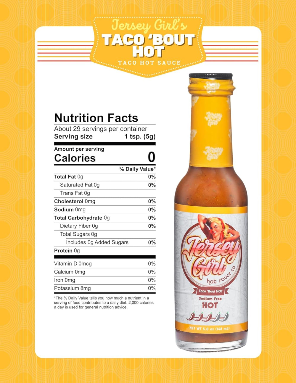 Jersey Girl Taco 'Bout Nutrition Facts