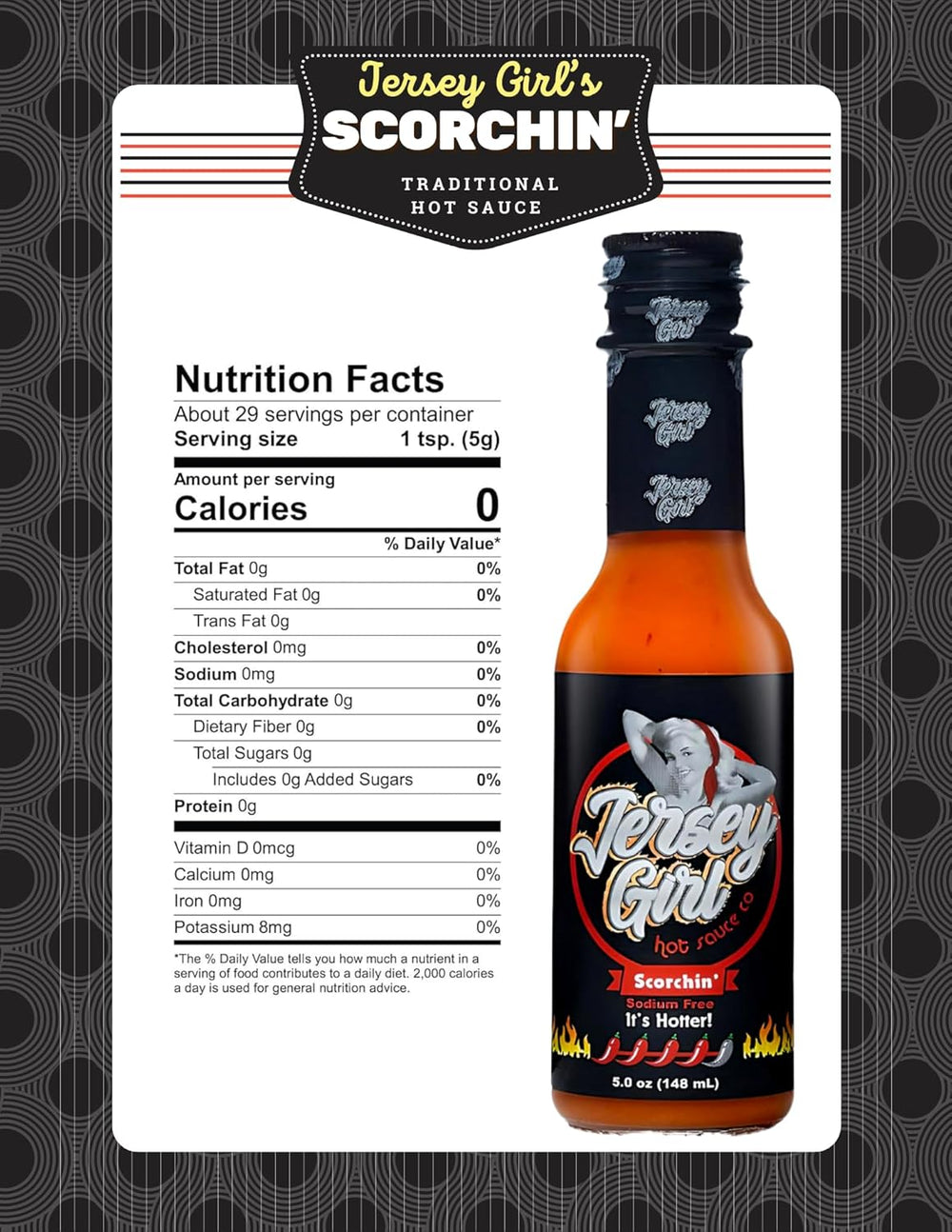 Jersey Girl Scorchin' Nutrition Facts