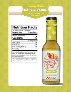 Jersey Girl Garlic Verde Nutrition Facts