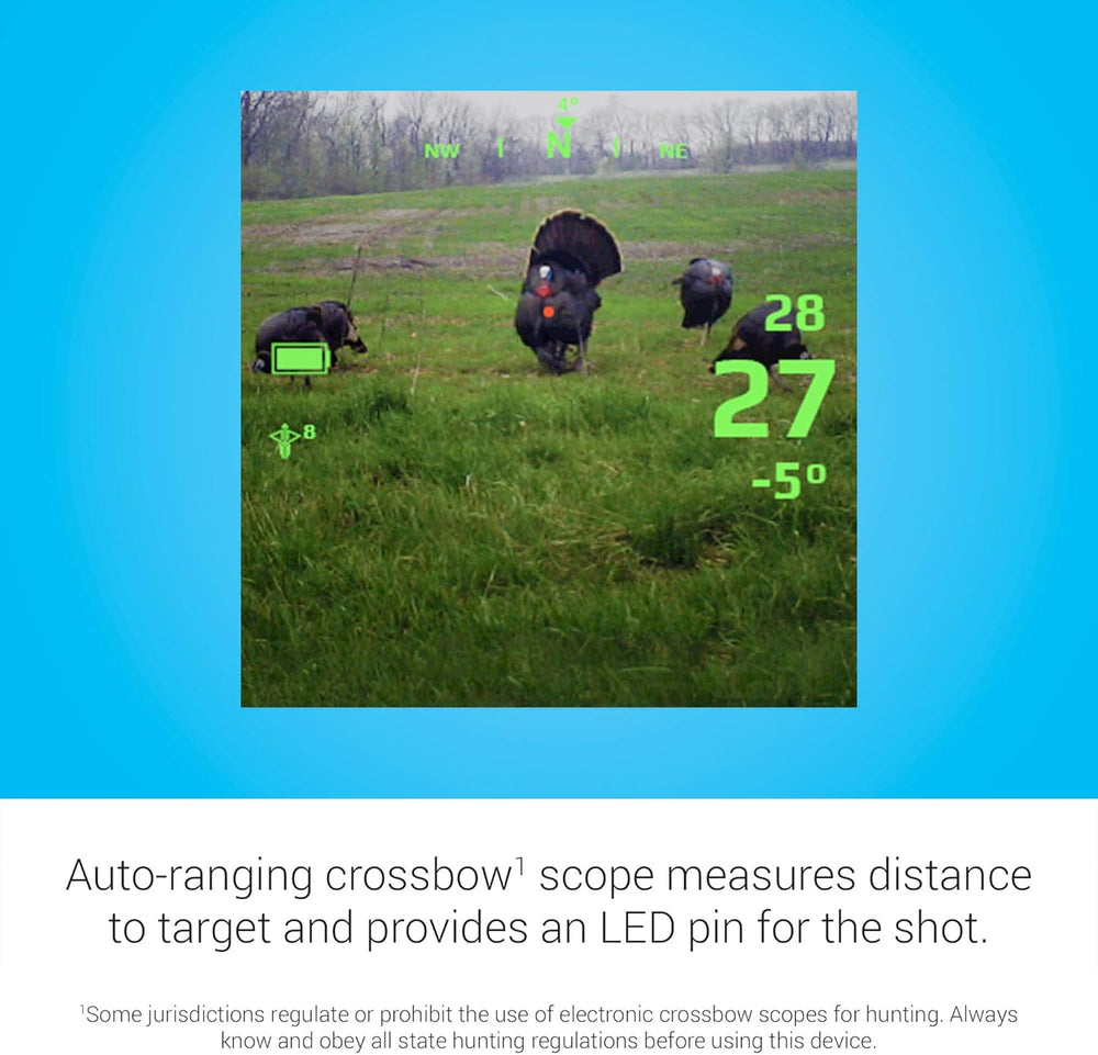 Garmin Xero X1i measures distance to target