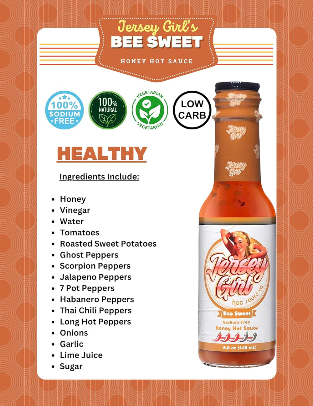 Jersey Girl Bee Sweet ingredients include