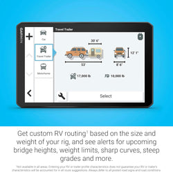 Garmin RV 895 get custom RV routing