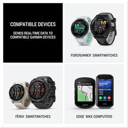 Garmin HRM 200 Heart Rate Monitor
Infographic compatible devices