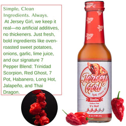 Jersey Girl Sizzlin' simple clean ingedients