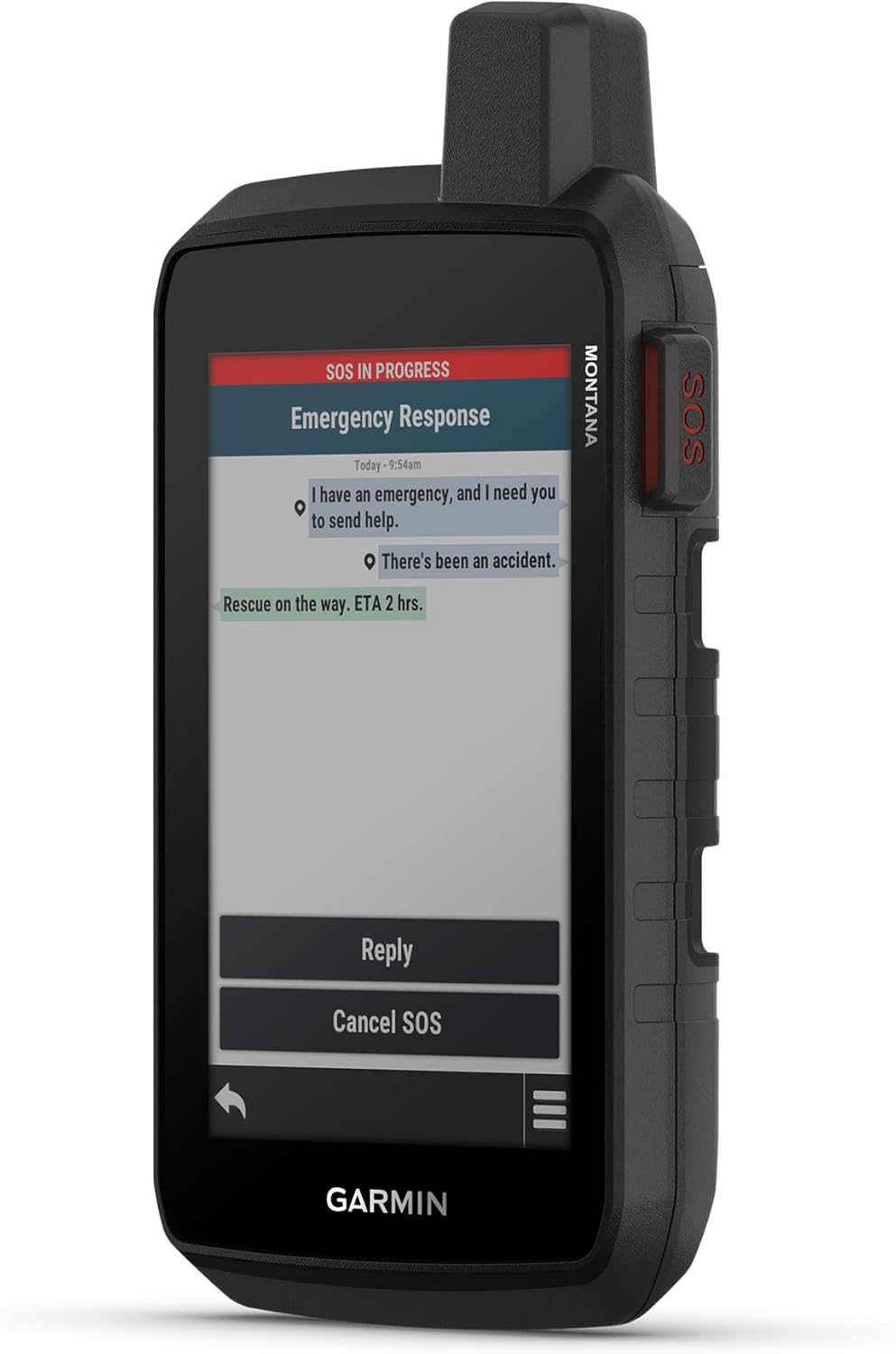 Garmin Montana 710i angled view