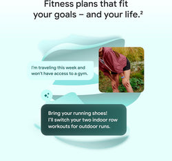 Fitness plan suggestion for outdoor running with a person in a jacket outdoors.