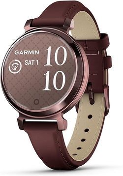 Garmin Lily 2 Sport Smartwatch in Dark Bronze w/ Leather Band