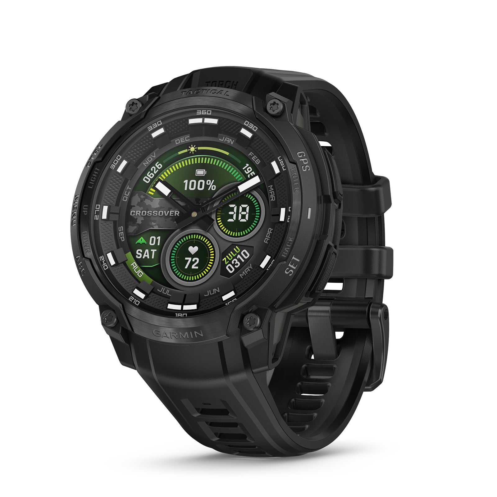 Garmin Instinct Crossover AMOLED Rugged Hybrid GPS Smartwatch