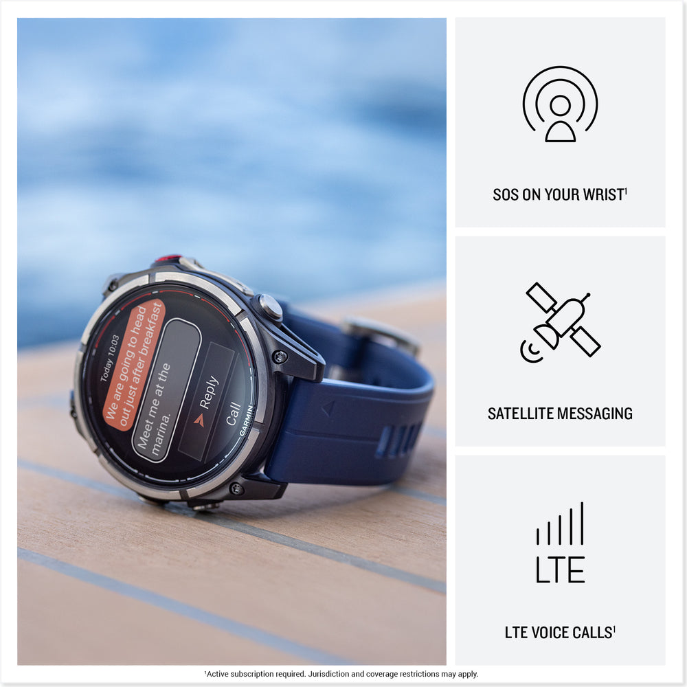 Garmin Quatix 8 Pro SOS on your wrist