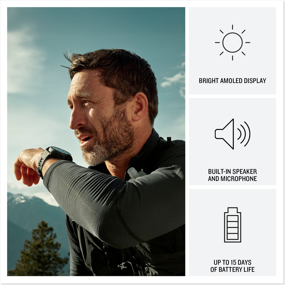 Garmin fenix 8 PRO Edition bright amoled display