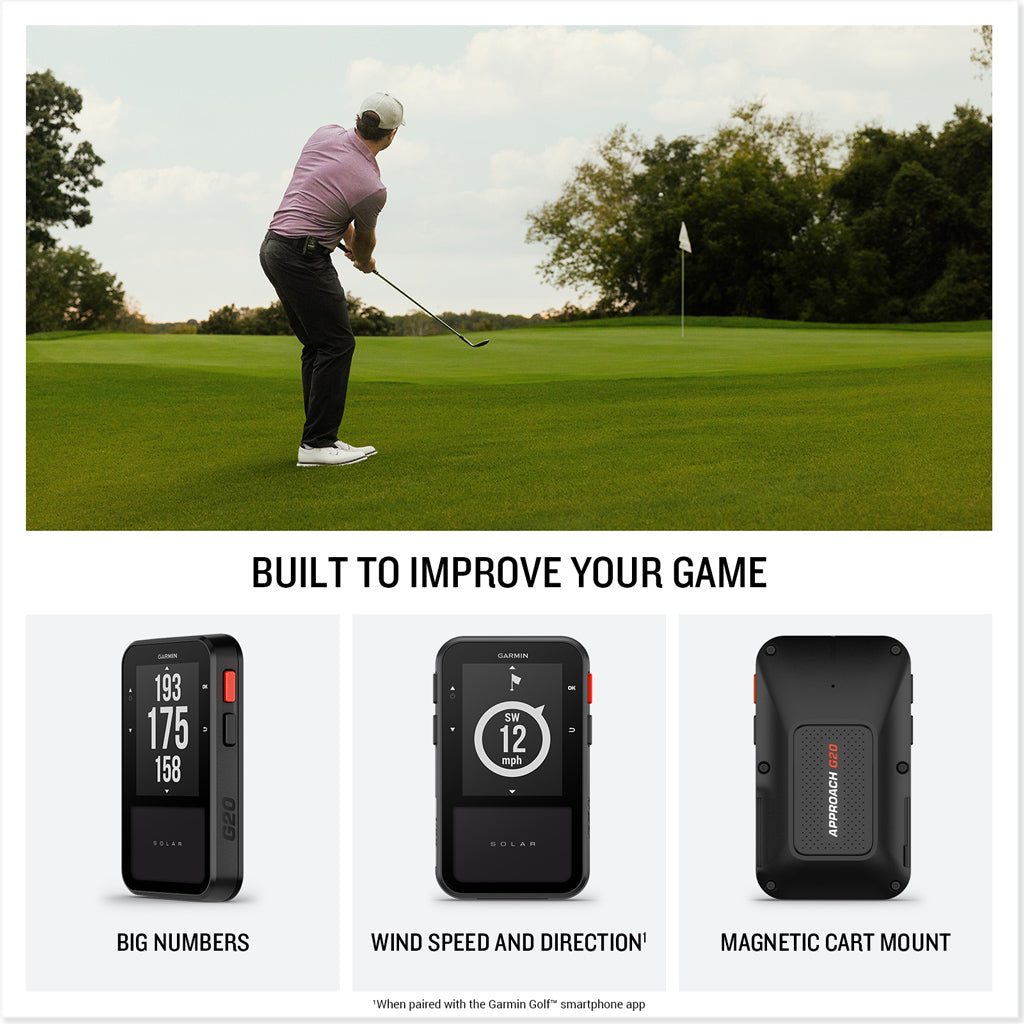 Garmin Approach G20 Solar GPS Golf Handheld