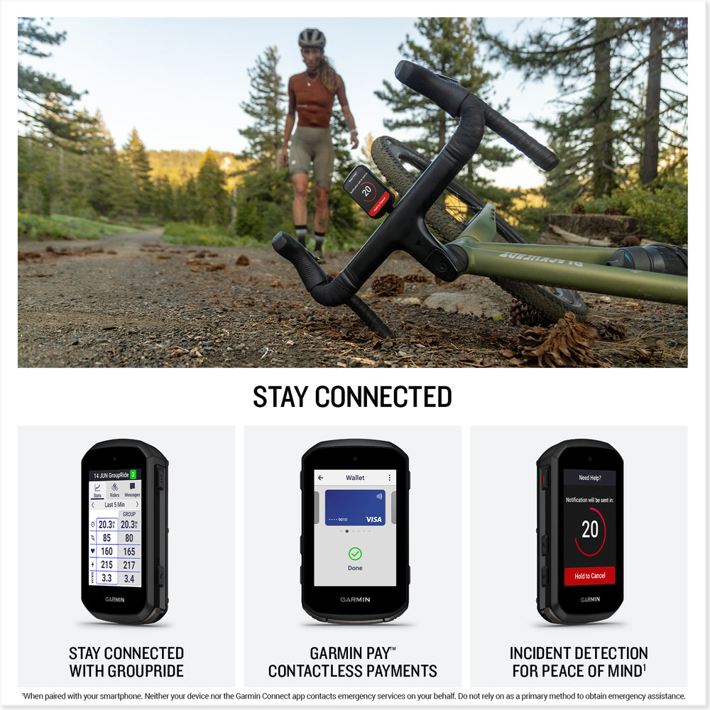 Garmin Edge 850 stay connected