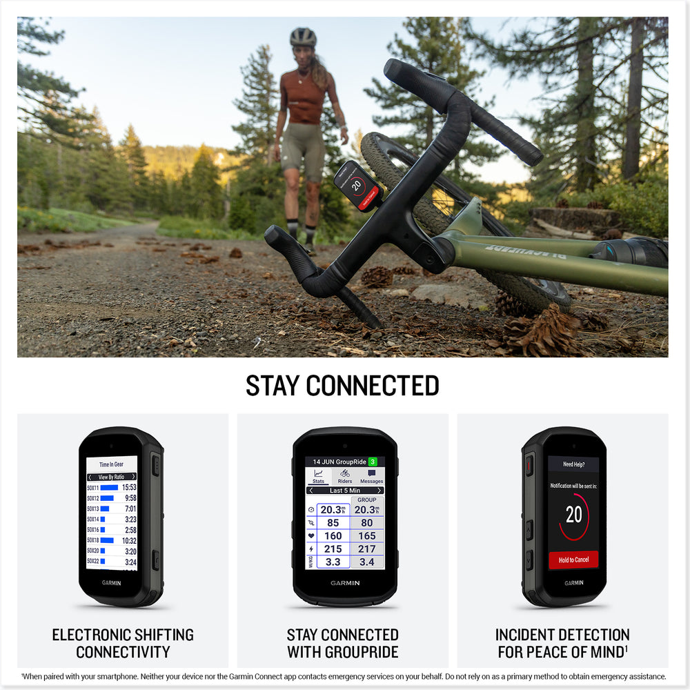 Garmin Edge 550 stay connected