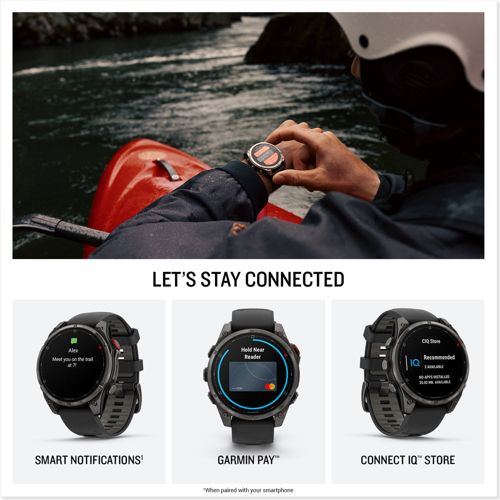 Garmin fenix 8 PRO Edition lets stay connected
