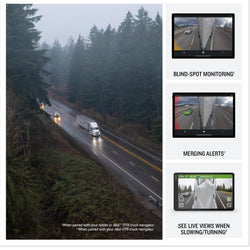 Garmin dezl DualView blind spot monitoring