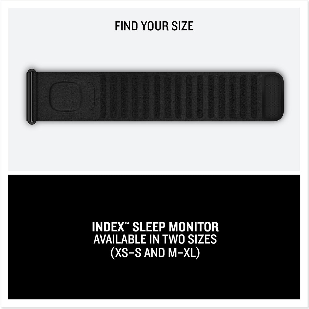 Garmin Index Sleep Monitor sizes