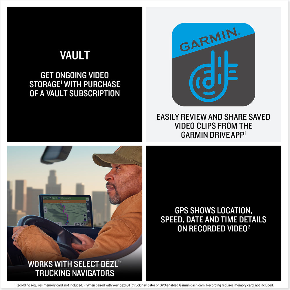 Garmin dezl DualView Garmin Vault APP