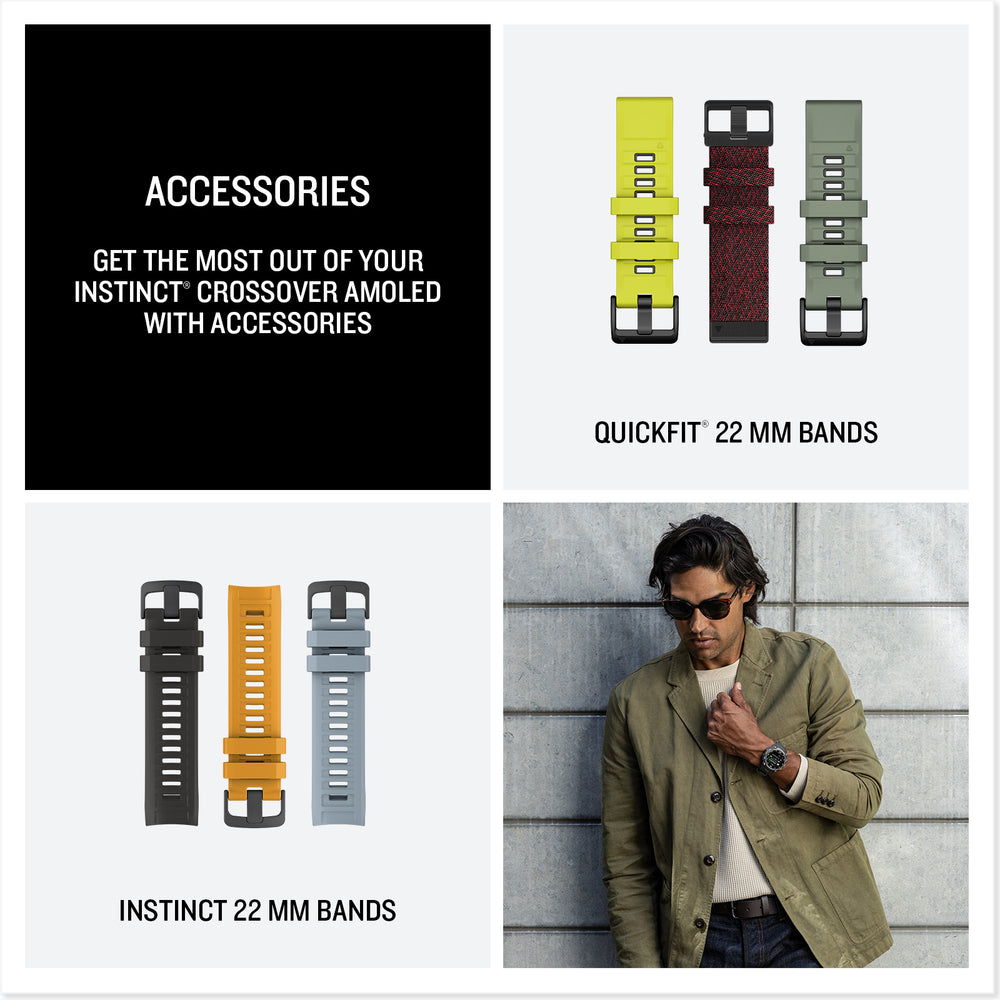 Garmin Instinct Crossover AMOLED accessories
