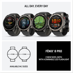 Garmin fenix 8 PRO Edition available in two sizes