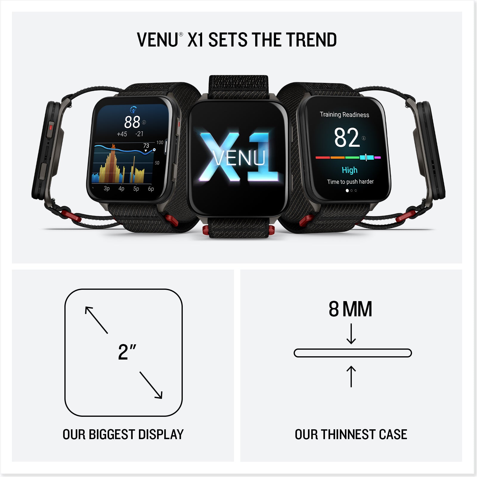 Garmin Venu® X1 GPS Amoled Smartwatch – Fitness Tracking, Health Monit