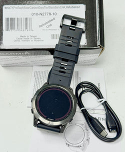 Garmin Fenix 7X Pro Sapphire Solar Edition - Carbon Gray DLC Titanium  (51 mm) RENEWED