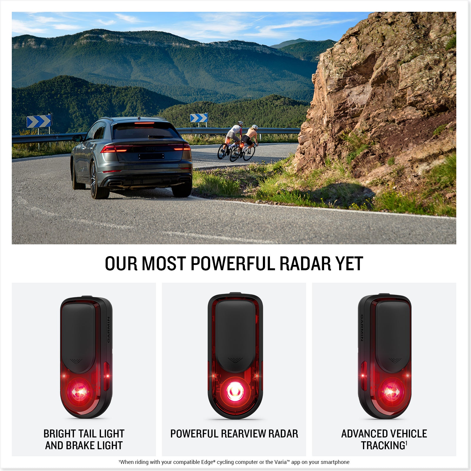 Garmin Varia RearVue 820 Radar Tail Light – Advanced Rear-View Cycling