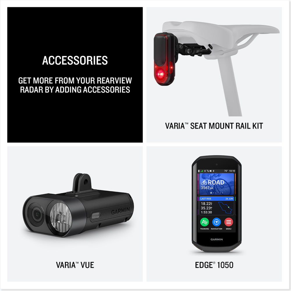 Garmin Varia RearVue 820 accessories