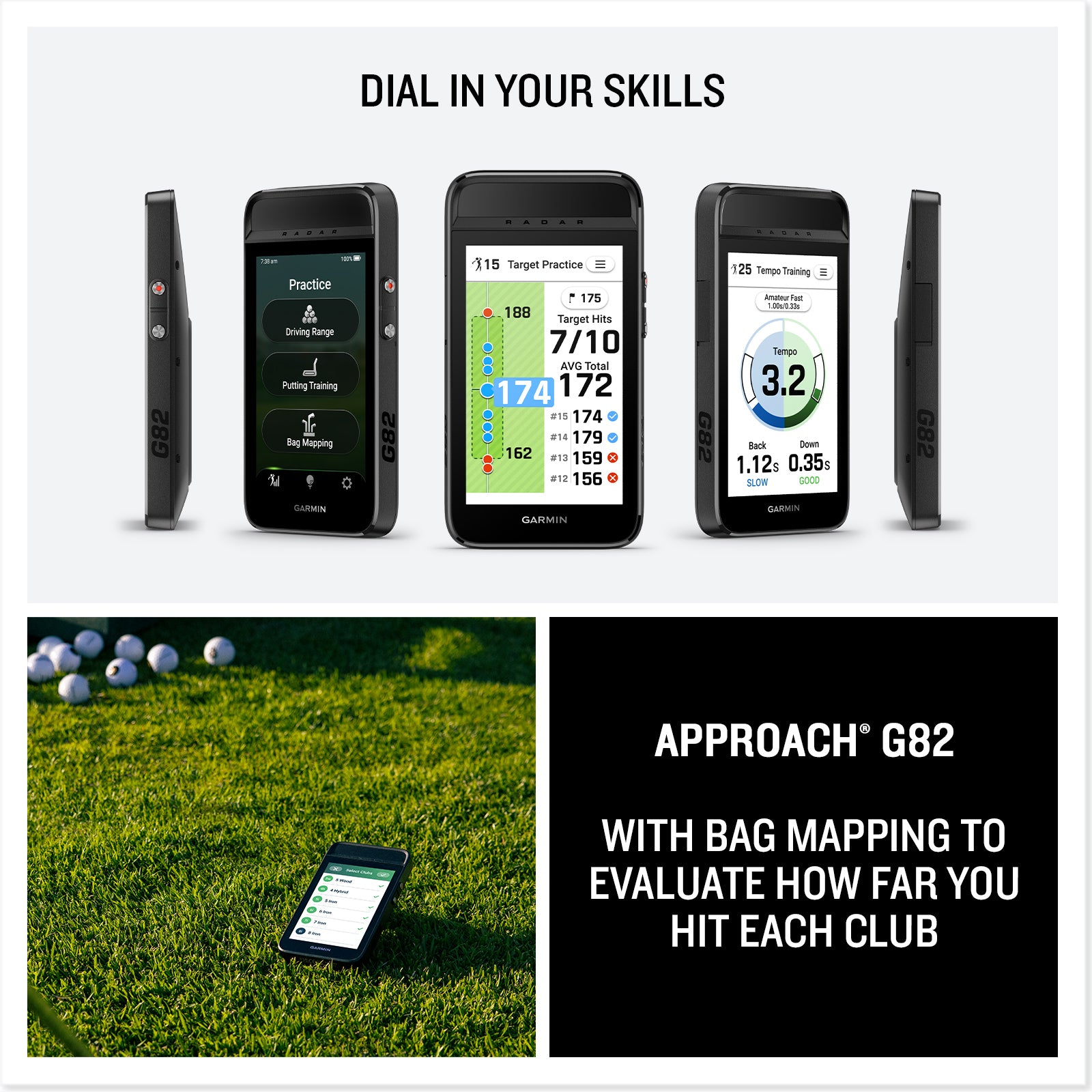 Garmin Approach® G82 Launch Monitor & GPS Golf Handheld – Shot Metrics