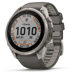Garmin fenix 9 PRO Titanium with Pebble Gray/Silver Gray (Solar) in 47mm and 51mm 
