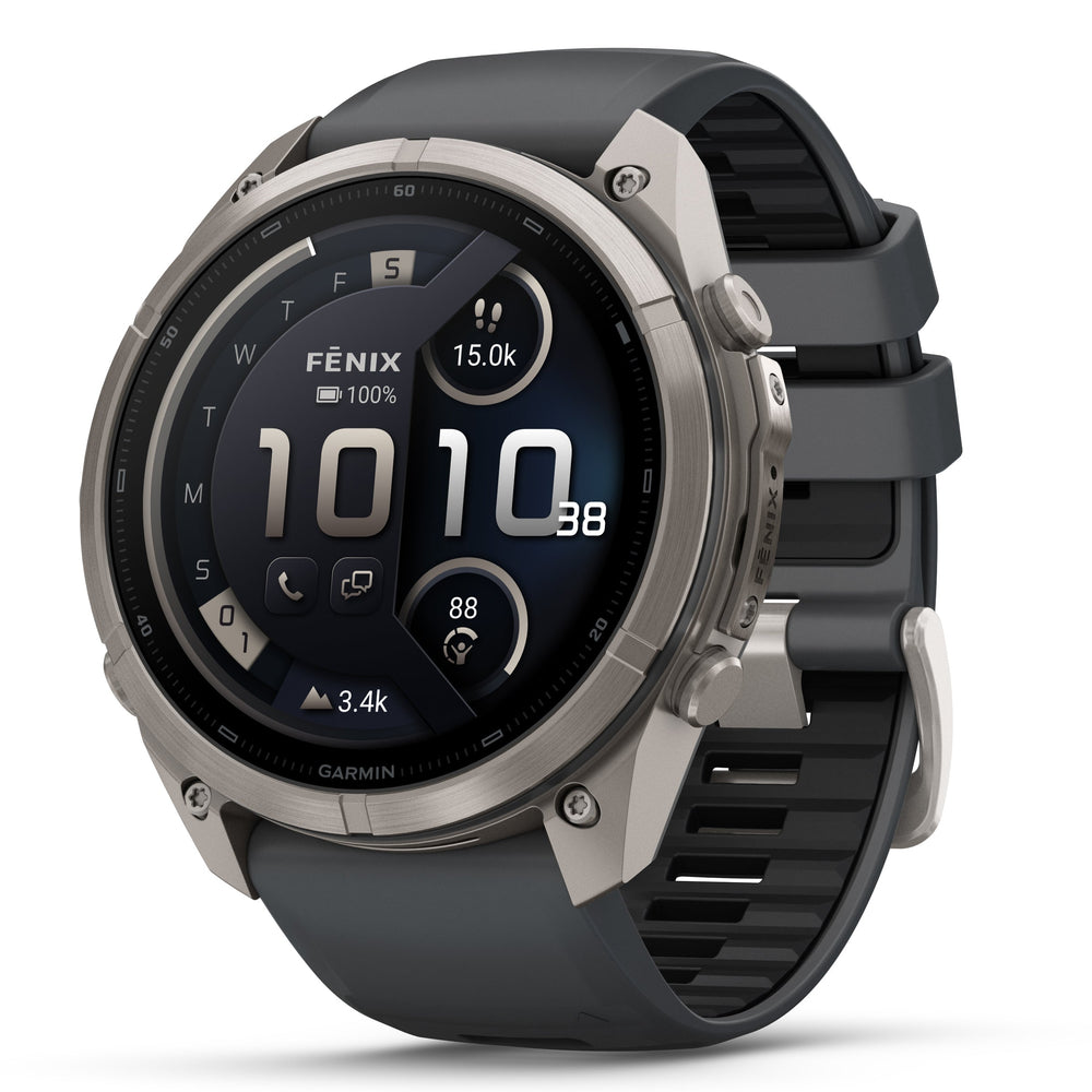 Garmin fenix 9 PRO Titanium with Graphite/Black in 47mm and 51mm 