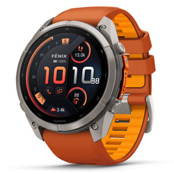 Garmin fenix 9 PRO Titanium with Autumn Orange/Spark Orange in 47mm and 51mm 