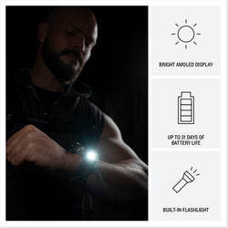 Garmin fenix 9 PRO bright AMOLED display