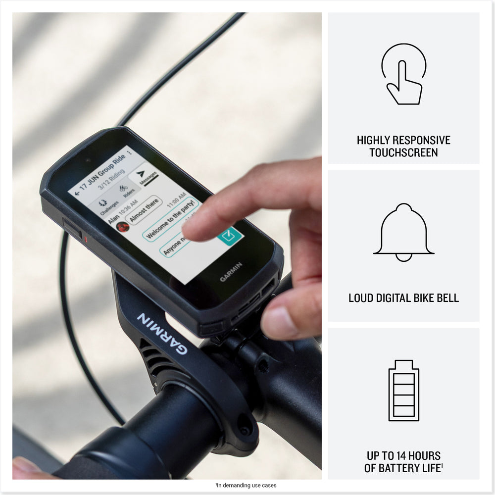 Garmin Edge Explore 3 up to 14 hours of battery life