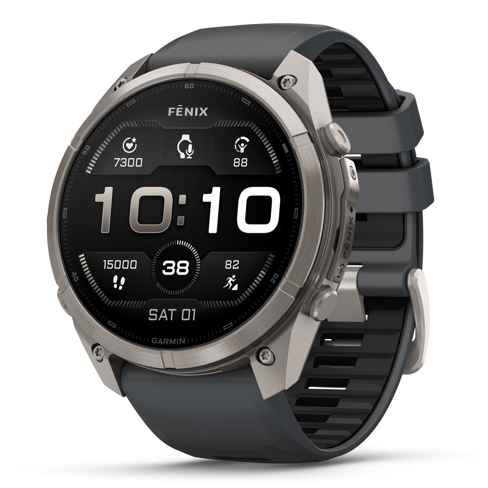 Garmin fenix 9 Titanium with Graphite/Black in 47mm and 51mm