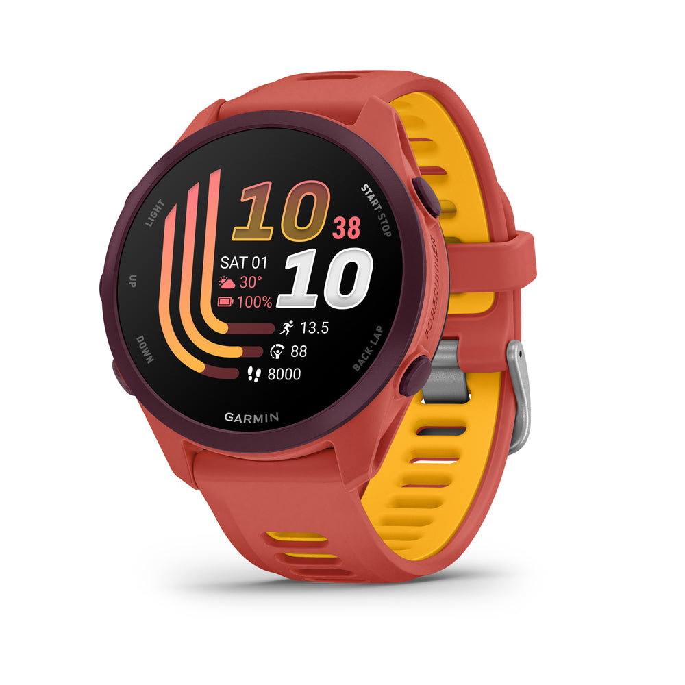 Garmin Forerunner 170 Music GPS Smartwatch in Red Pink
