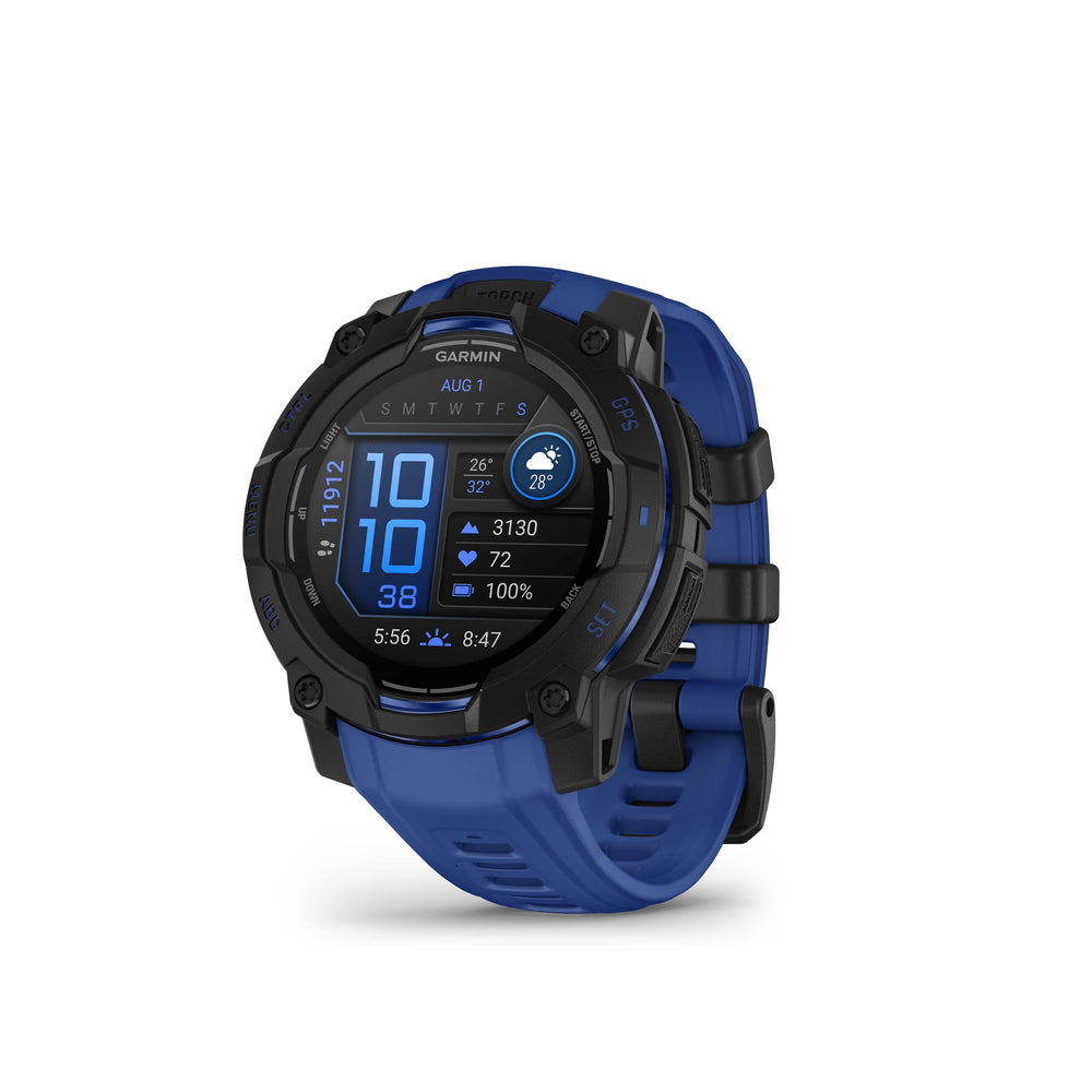 Instinct 3 Black/Bolt Blue 45mm AMOLED