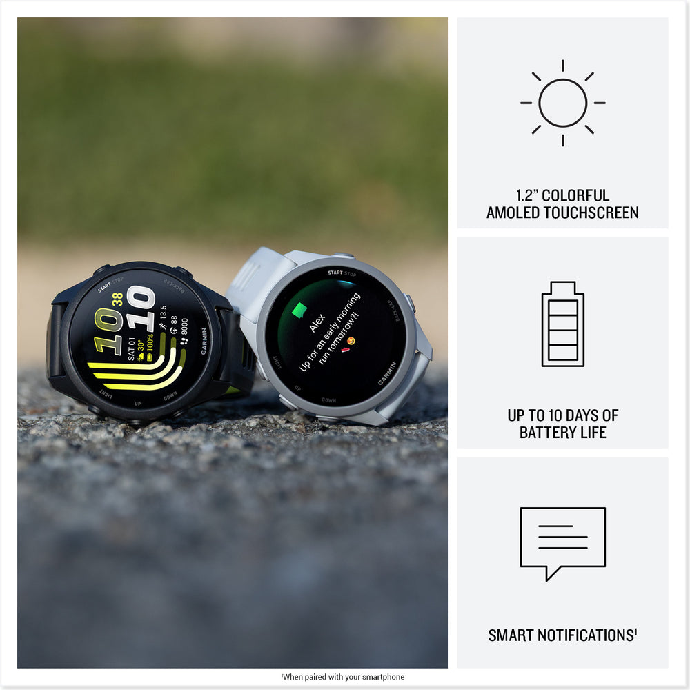 Garmin Forerunner 170 up to 10 days of battery life